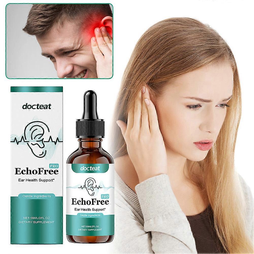 Instant Tinnitus Relief Drops - Natural Ear Health Support, Cochlea & Earwax Softening Liquid for Fast Relief
