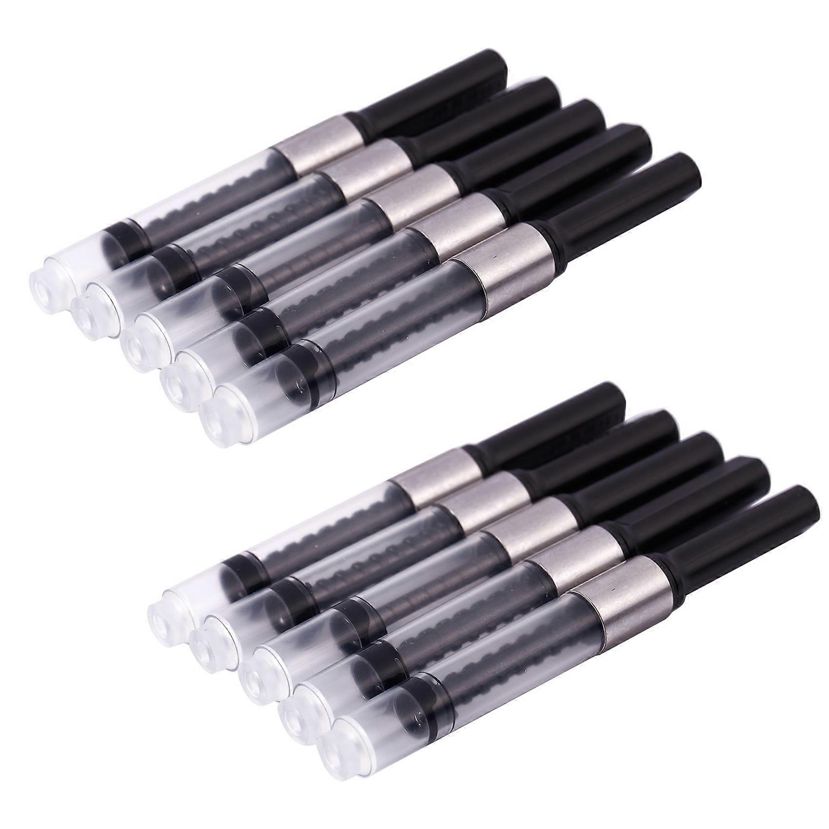 10Pcs Fountain Pen Ink Converter Ink Reservoir Suitable for All Types Black