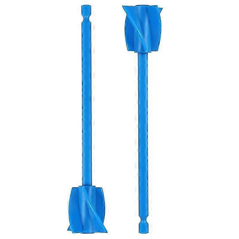 2 Pack Resin Mixer Paddles,Epoxy Mixer Attachment for Drill, Reusable Paint Mixer,For Epoxy Resin,Ceramic Glaze,Silicone