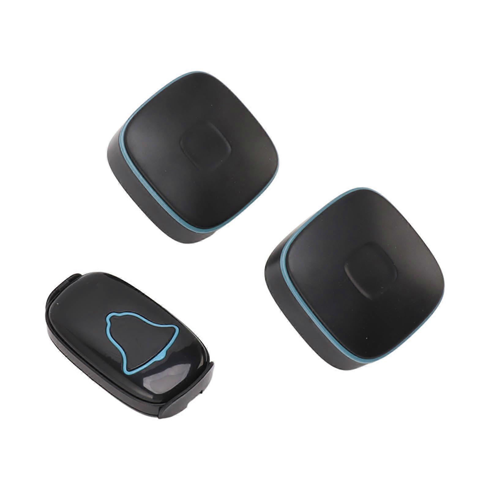 200m Wireless Call System with 36 Songs 4 Gear Volume Levels 2 Plug in Receivers LED Flash Alerts