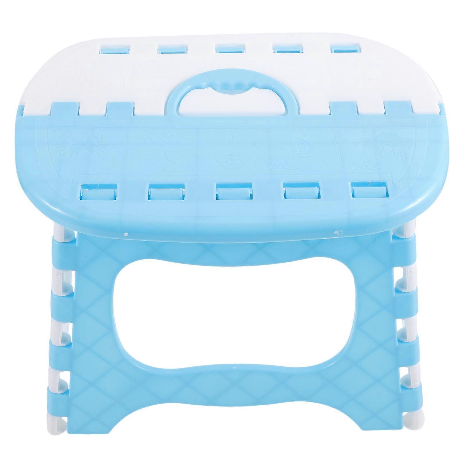Folding Step Stool Foldable Toilet Stool Portable Folding Stool For Kids Bath Seat 25.00X20.00X20.00CM 1Pack