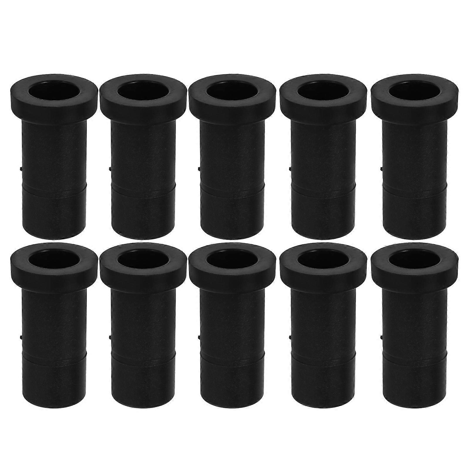 Quick Connect Hose End Cap Block 10Pcs For Garden Irrigation System Leakproof Black Durable POM Components Suitable For Homeowners And Gardeners