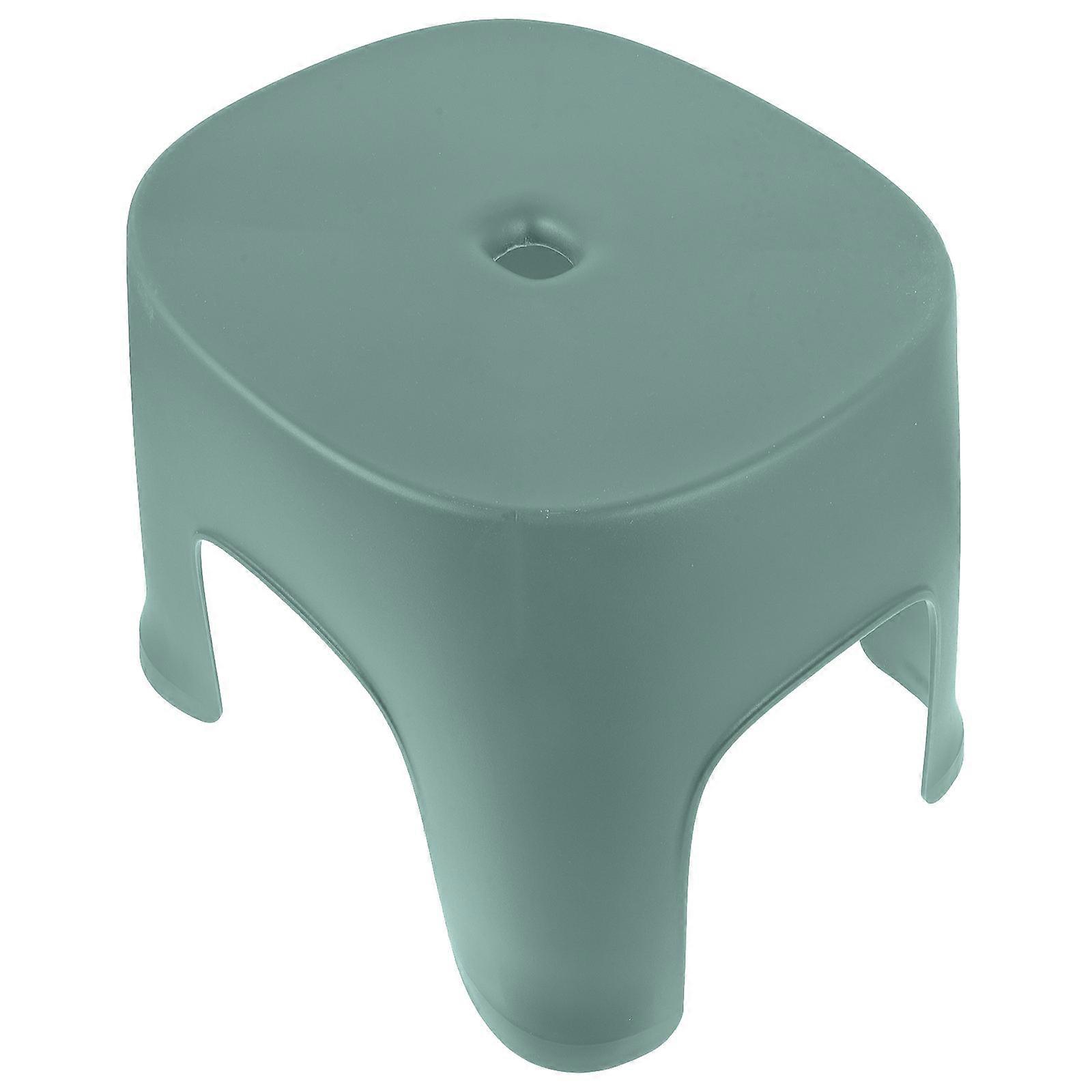 Compact Nonslip Step Stool for Home Use Made of Plastic Green Suitable for Kids and Adults 1 Piece