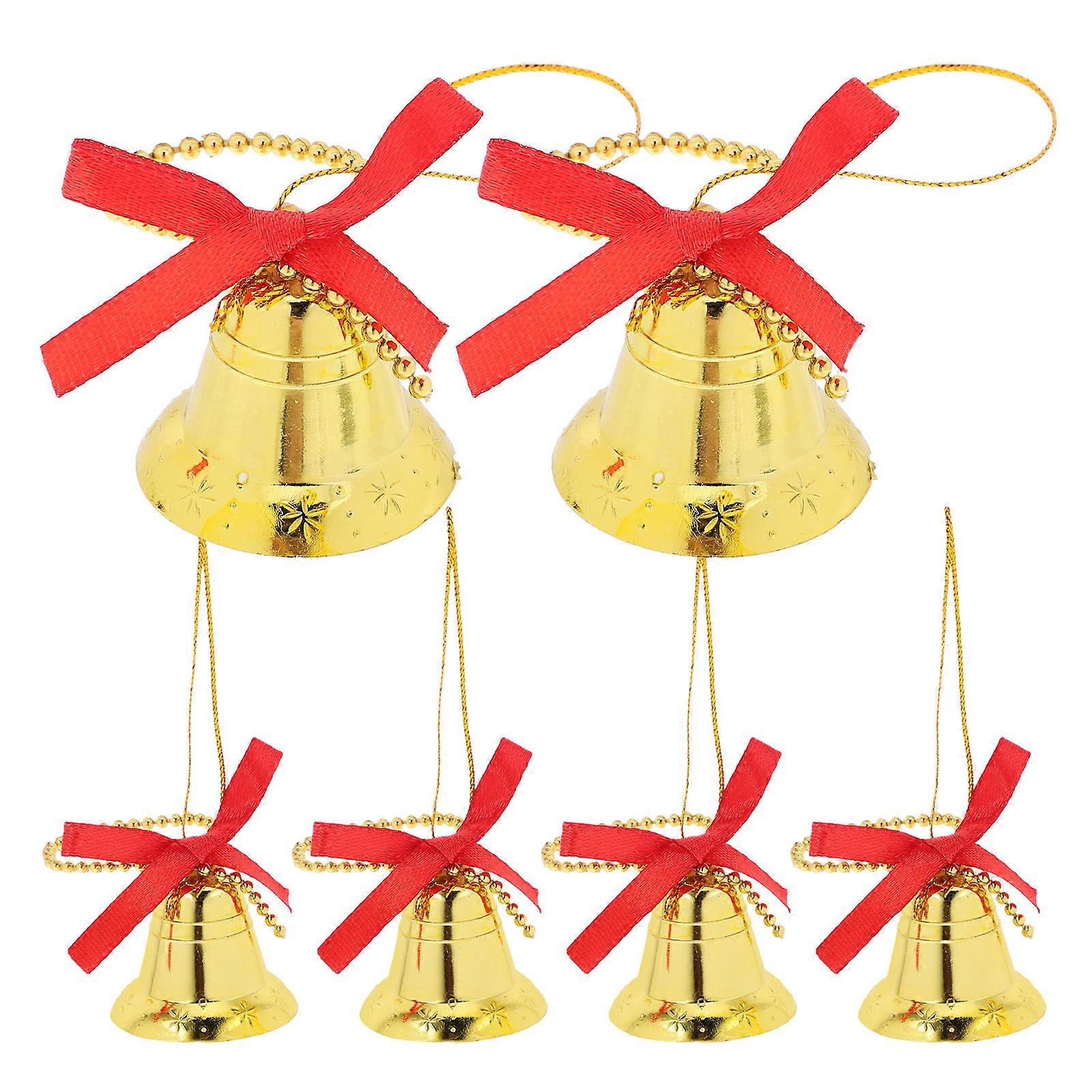 Xmas Tree Ornaments 6Pcs Hanging Bells Decor for Versatile Party Props