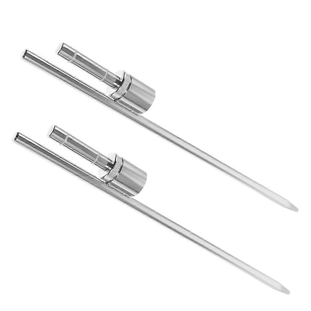 2Pcs Stainless Steel Flag Rod Ground Stake Fixed Base Spike