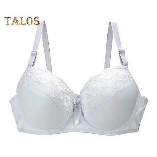 Naisten Plus-koko Push Up rintaliivit Seksikäs Kukka Pitsi Täysin peittävä Kaarituelliset rintaliivit Pehmustettu Tukeva Everyday rintaliivit raskaille rinnoille