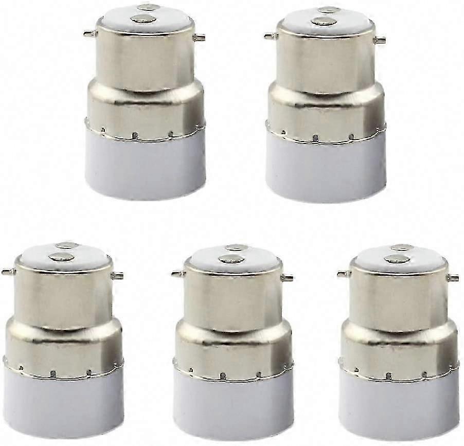 5 Pack B22 naar E14 Bulb Socket Converter B22 Socket Switch naar Standaard E14 Adapter Lamp Holder