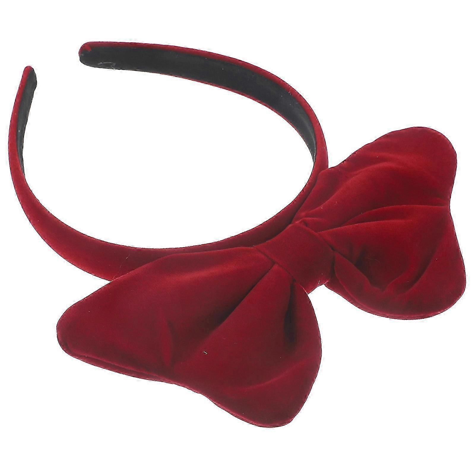 Śliczna opaska Bowknot Dla Dziewczyn Codzienne Życie I Bal Maturalny Czerwony 1Szt