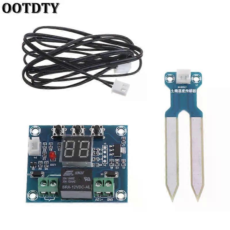 OOTDTY 12V Soil Moisture Sensor Controller Irrigation System Automatic Irrigation In Module