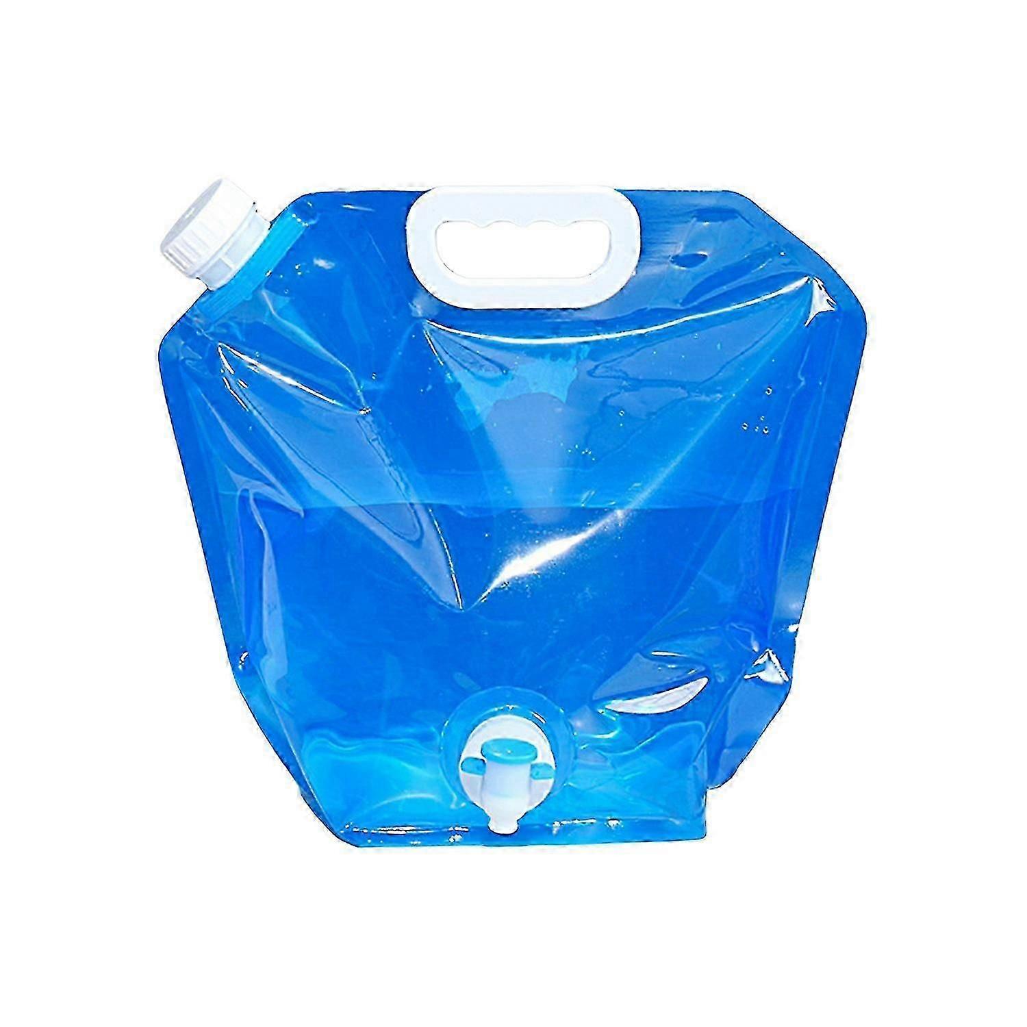 5L/10L Folding Water Bag Leak-proof Plastic Easy Filling Collapsible Water Carrier for Camping