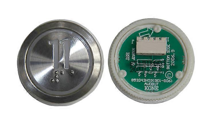 Kone Button 11 Red Led Illumination Braille Kds Std Km863050g069h011