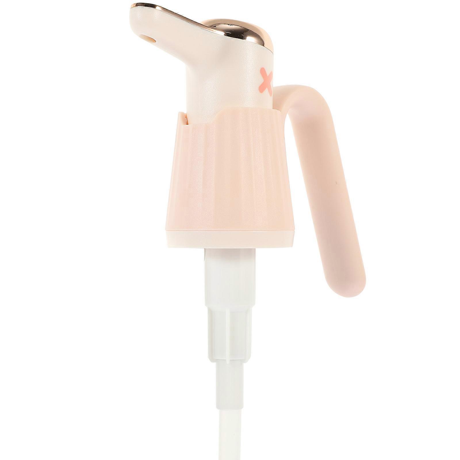 Rose Gold Kitchen Sauce Bottle Pump for ABS Condiment Dispenser with Smooth Distribution Fits Various Bottle Sizes