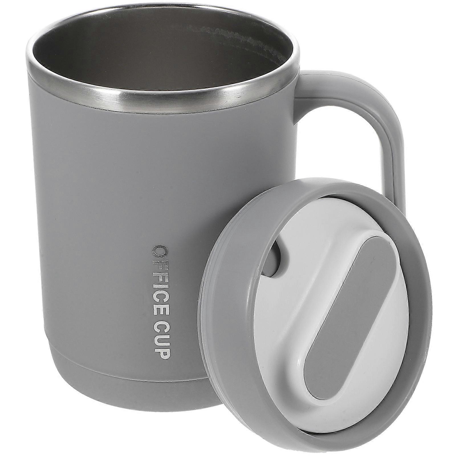 Thermal Insulated Coffee Mug Reusable Stainless Steel Cup For Family Members 500Ml Easy To Carry 1Set