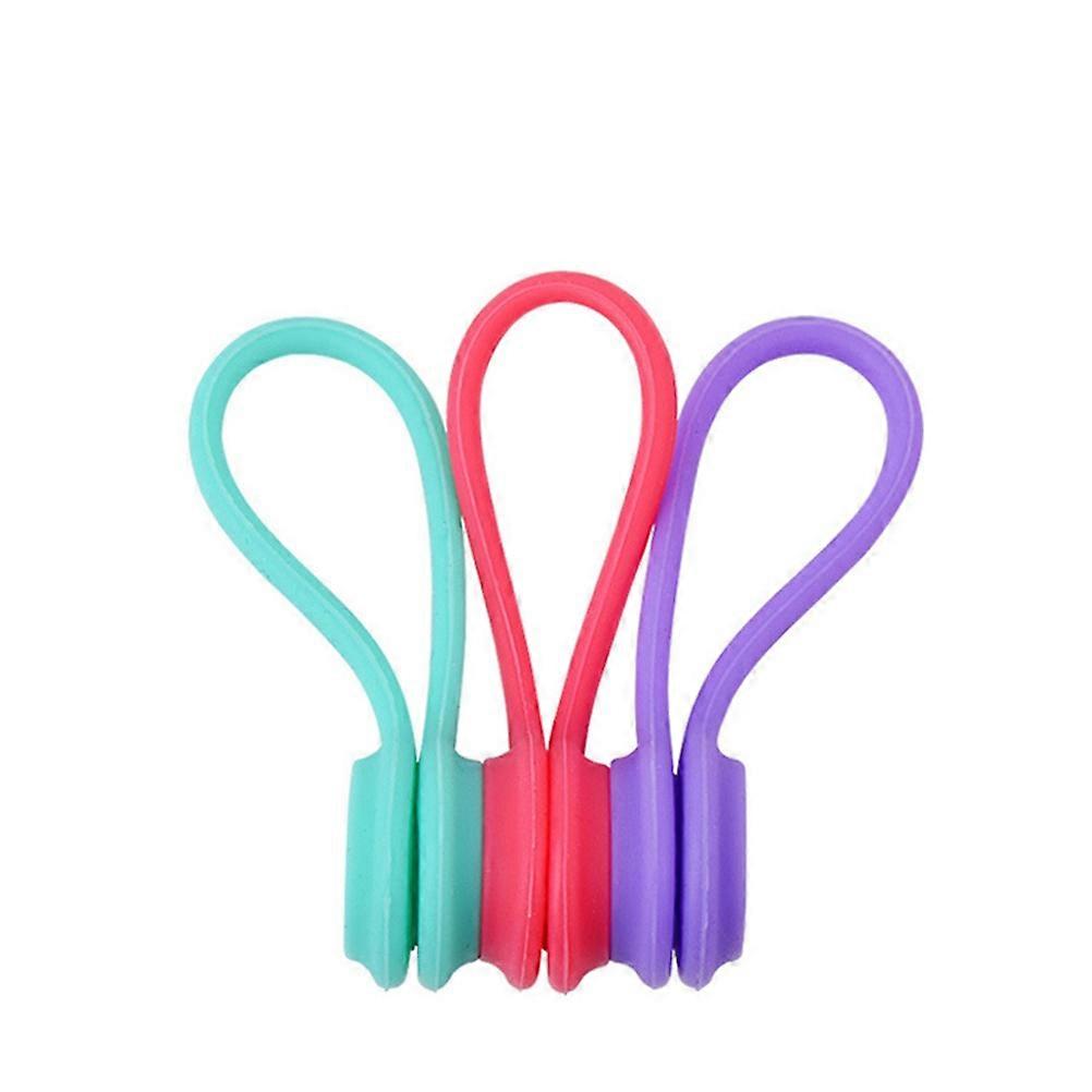 Cable Management Magnetic Earphone Winders For Adults Keys And Books Home Organization 10Pcs Assorted Colors