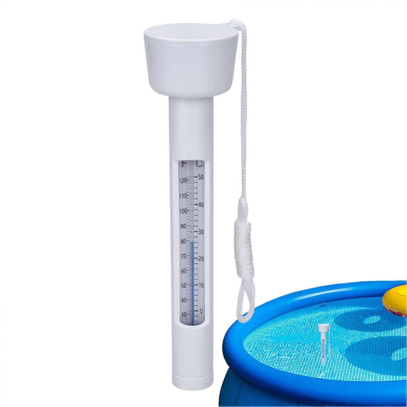 Pool Thermometer Floating With Cord 0-50C, Spa And Pool Temperature Gauge For Family Home Aquarium