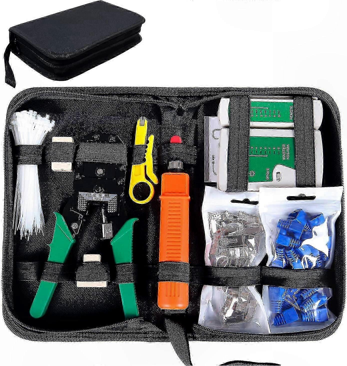 9-in-1 Network Cable Tester Tool Kit for Computer Repair and Maintenance