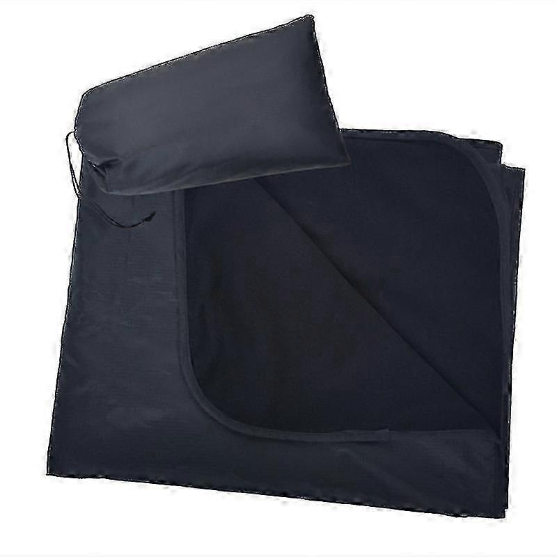 Waterproof Windproof Thick Fleece Outdoor And Stadium Blanket, Compact Warm Double Sided Throw, Great For Cold Weather Camping,picnic,sports,fe-xinhan