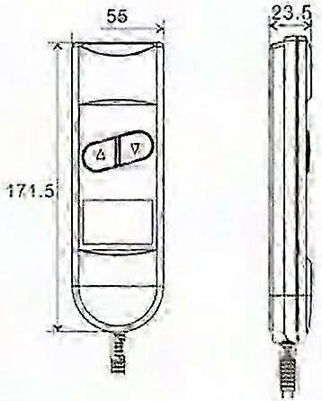 Electric Recliner Chair Remote Control with 4 Buttons for Lift Chairs (Black)