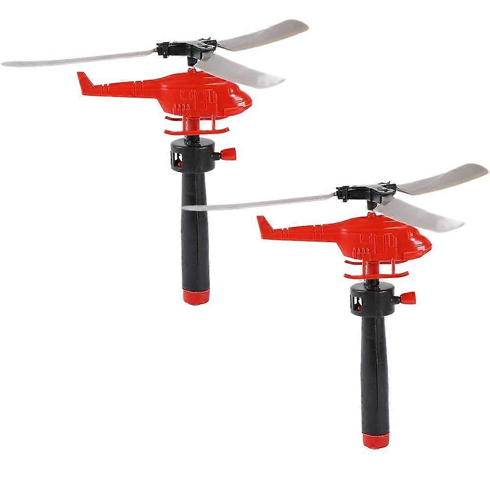 Hand pull helicopter outdoor bamboo dragonfly plane popular for