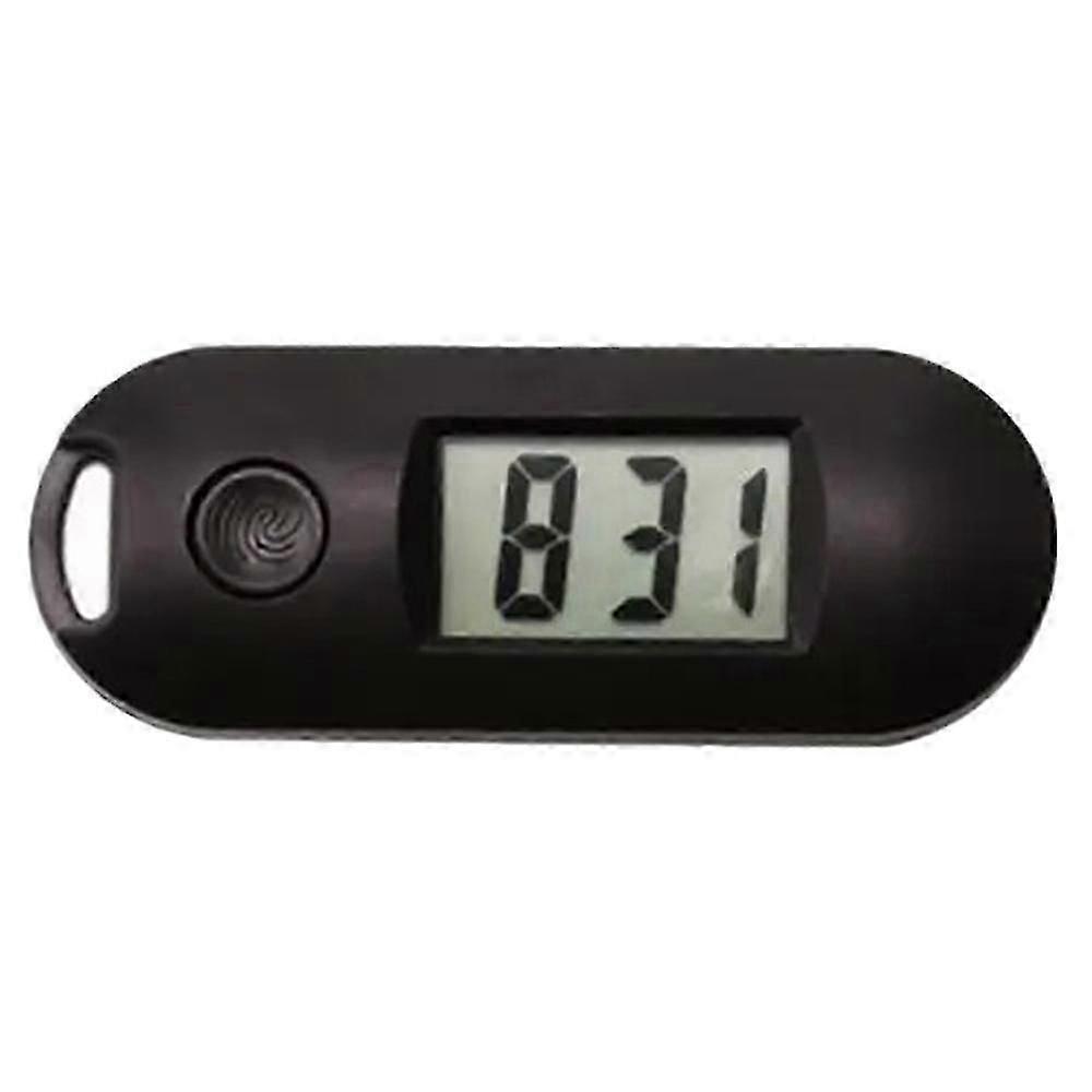 QY2098 Student Oval Luminous Keychain Hanging Watch Mute Digital Electronic Watch-Grey