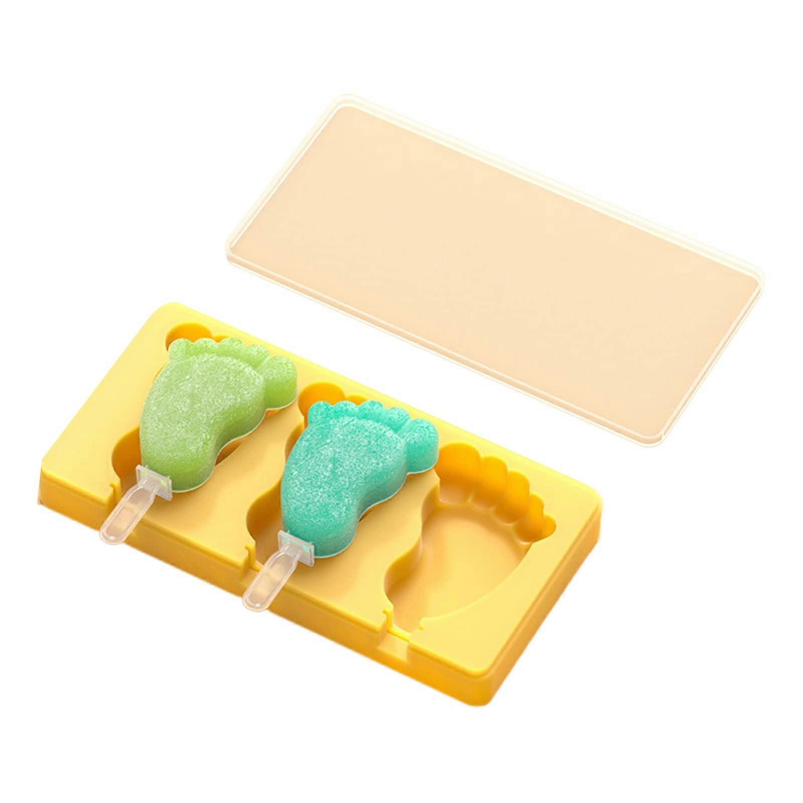 Silicone Popsicle Molds With Lid, Reusable Paw Print Molds For Ice Cream And Chocolate, Freezer Safe M A Ankle