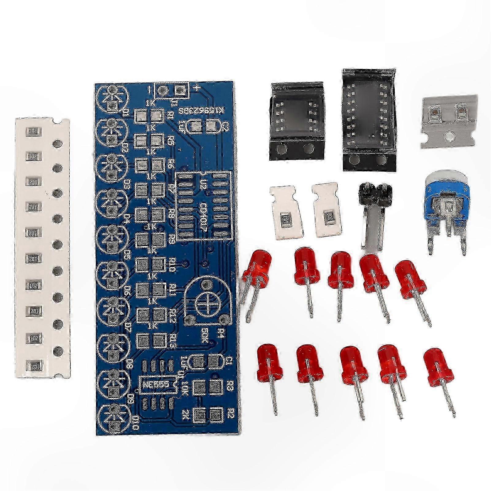 Water Flowing LED Module Driver Lamp DIY Kit Electronic Circuit Board NE555+CD4017