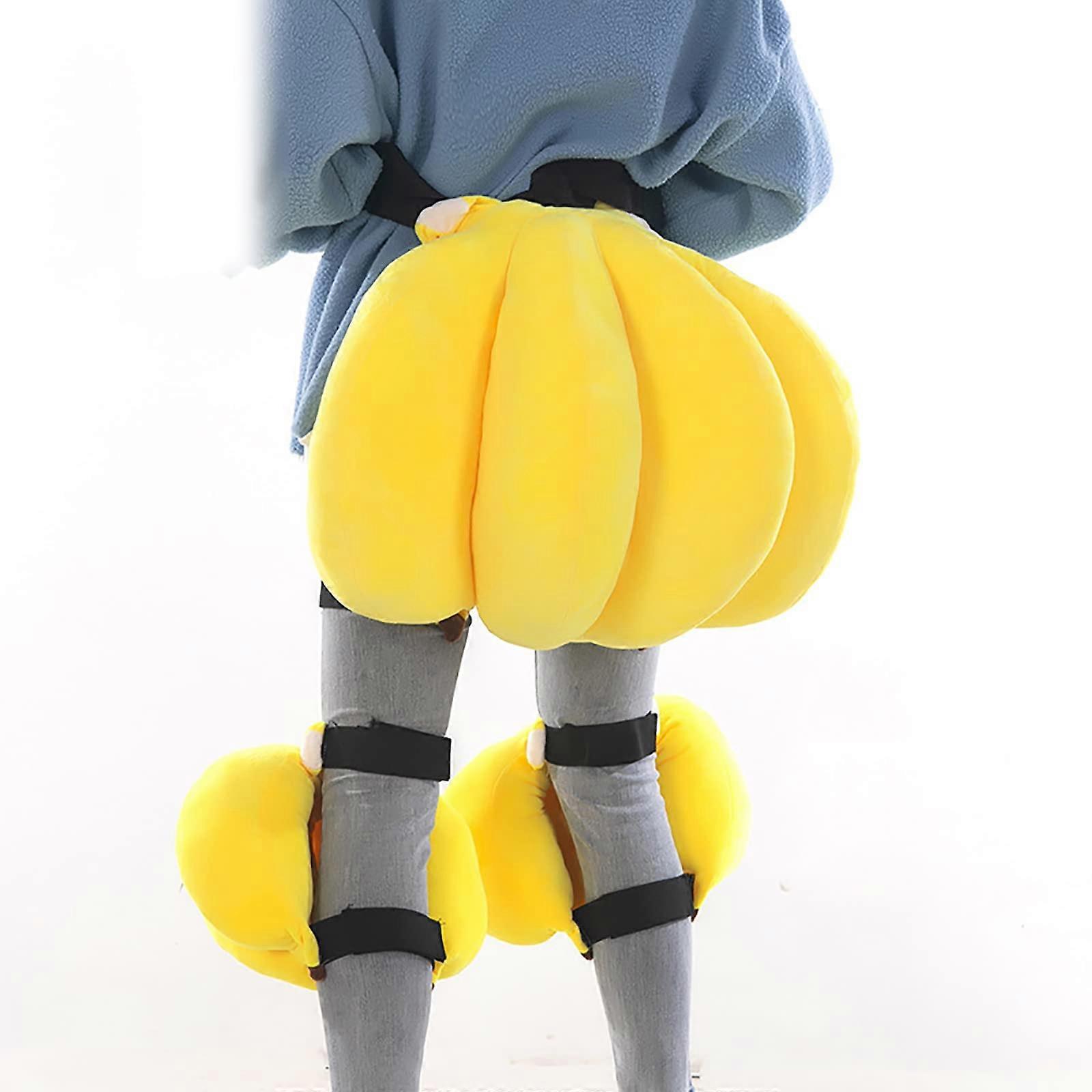 Ski Protective Gear Banana Cute Cartoon Snowboard Hip Protection Cushion Knee Pad Elbow Pad For Skating Snowboard Yellow