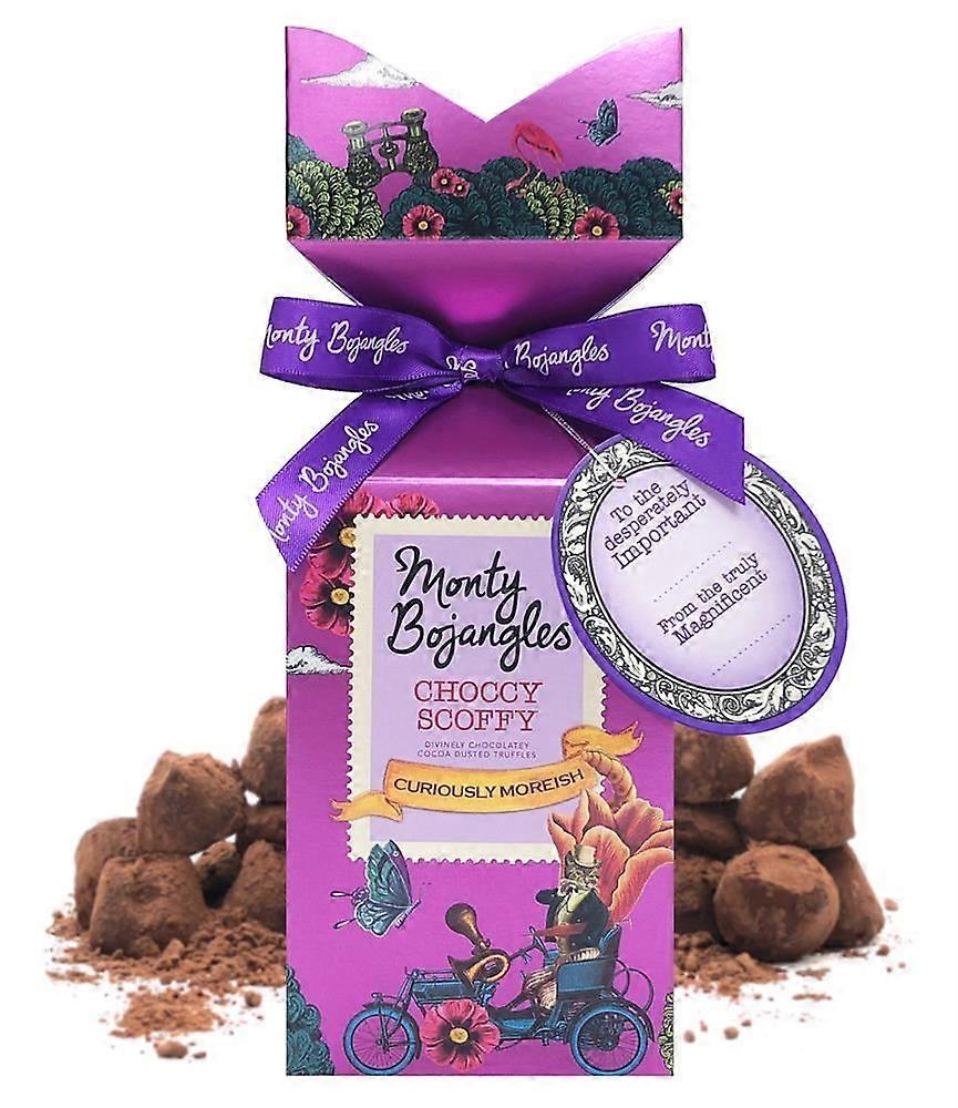 Monty Bojangles Choccy Scoffy Cocoa Dusted Truffles Tip Top Gift 150g - 4 Pack