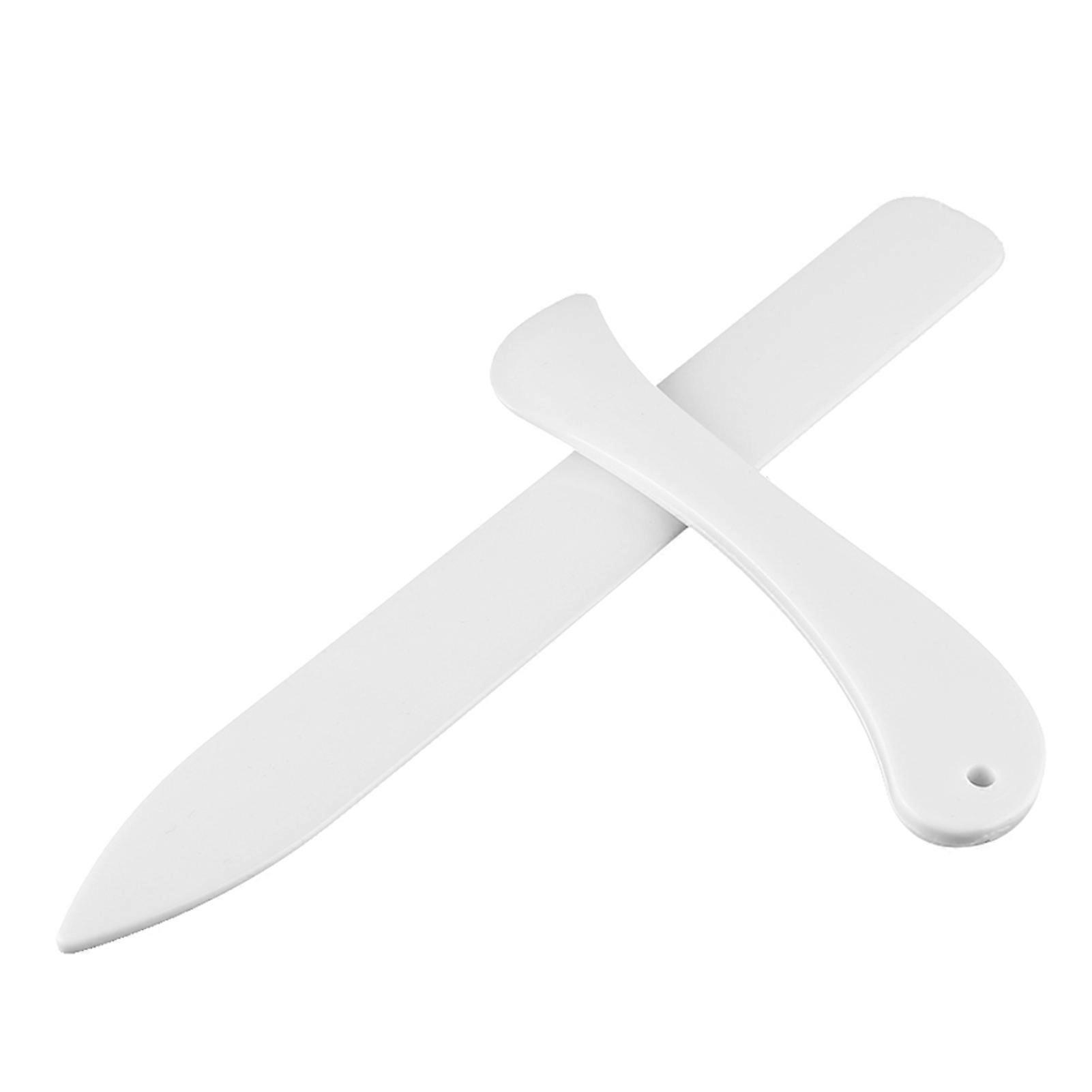 2pcs Paper Folder Creaser Scoring Tool 21x2.5cm & 12x2.5cm Plastic