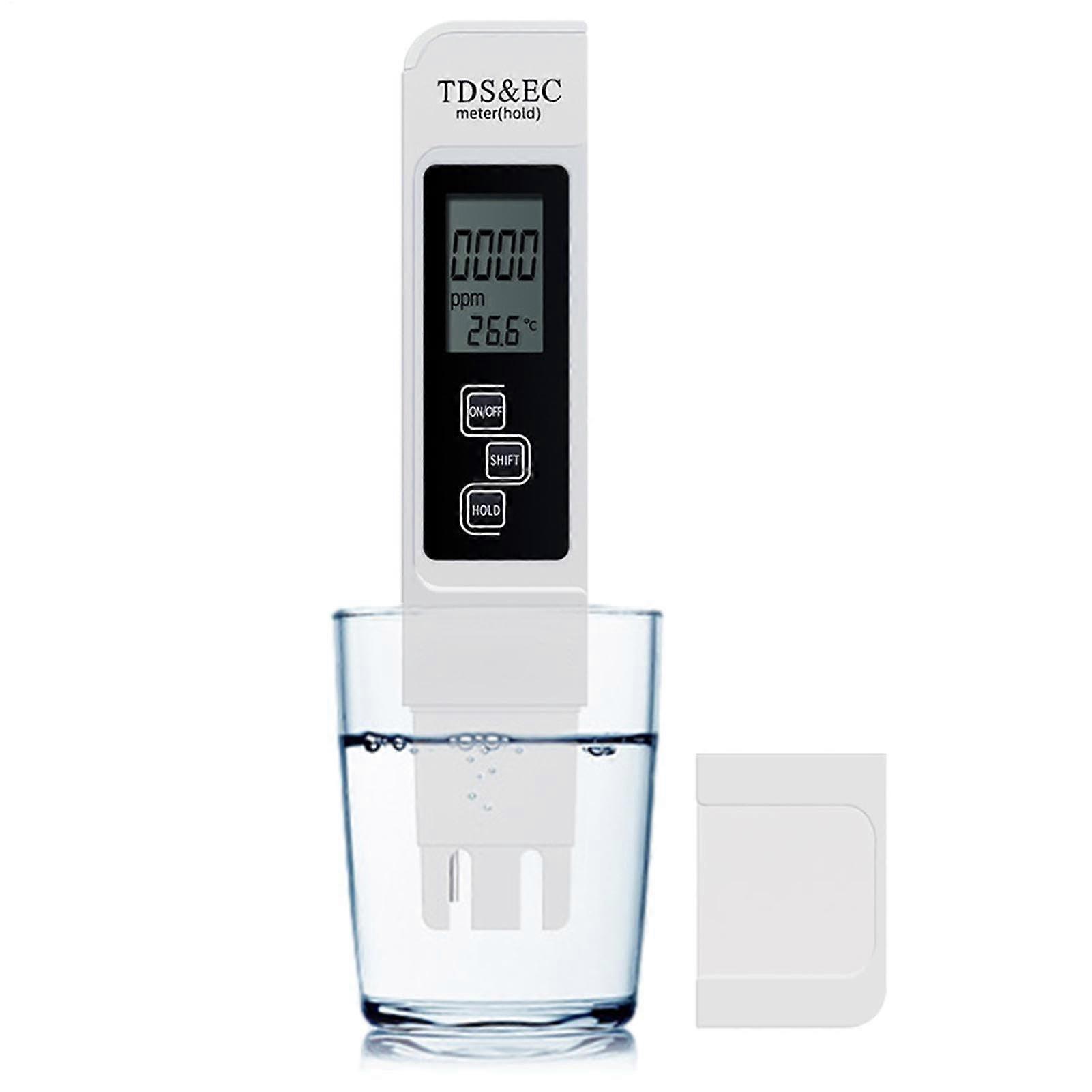 TDS Meter,Digital TDS EC Temperature Tester 09999PPm Professional Device for Swimming Pools, Portable Tool for Accurate Measurement