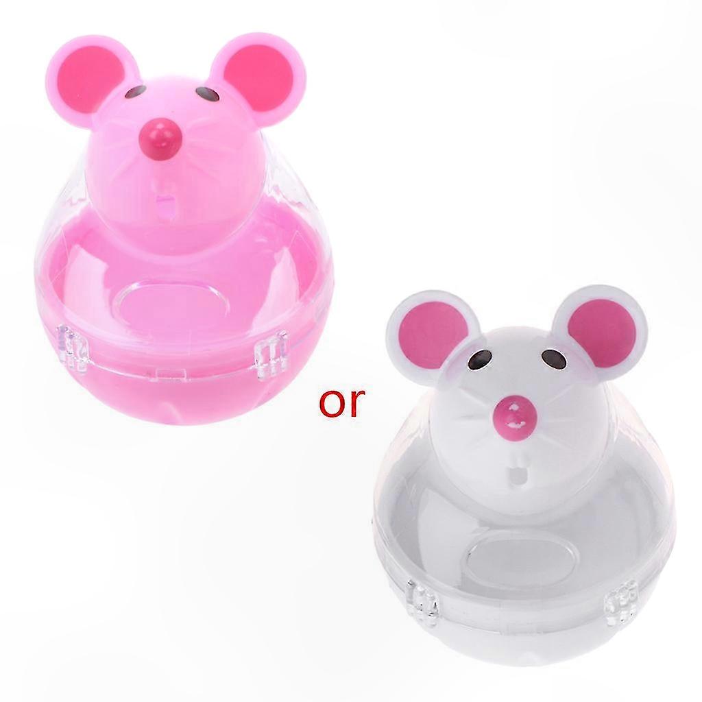 Interactive Cat Toy with Treat Dispenser - Automatic Swinging Mouse Feeder for Indoor Cats & Kittens