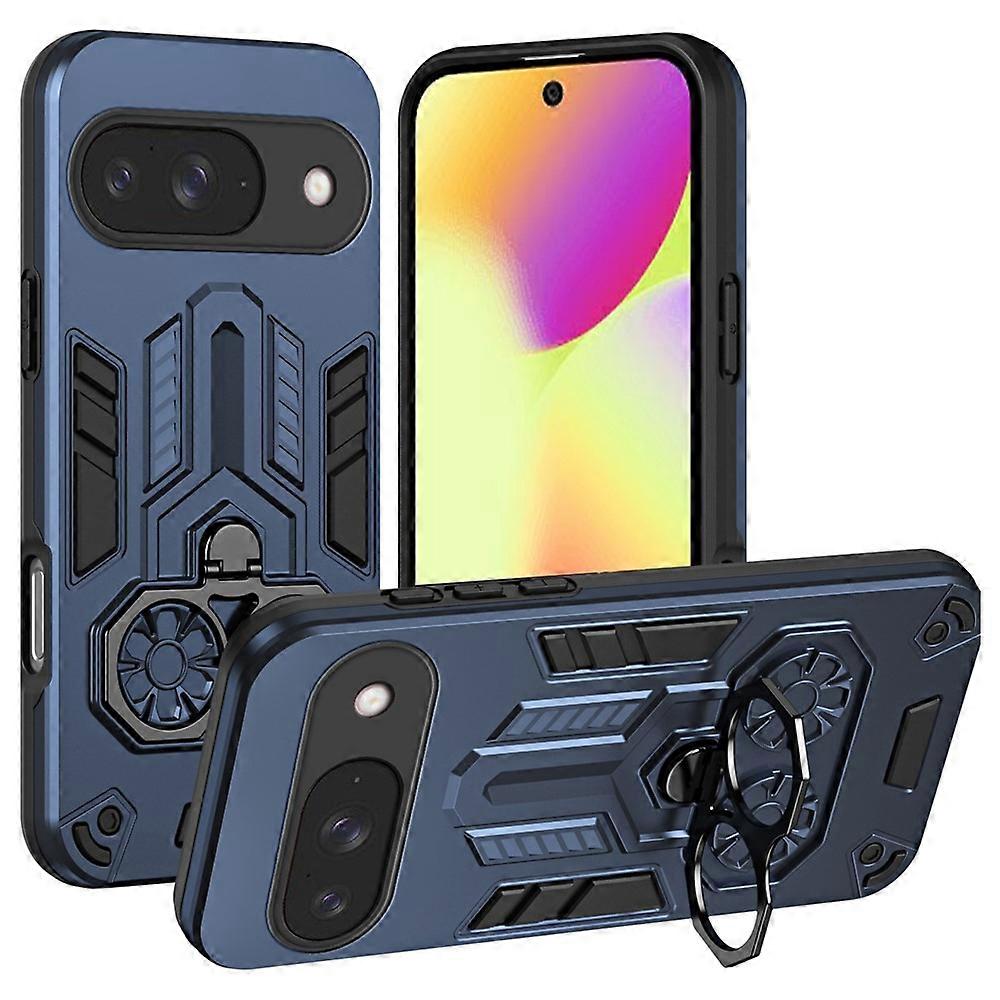 Compatible For Google Pixel 10 Pro / 10 Case Ring Holder Kickstand PC + TPU Shockproof Phone Cover