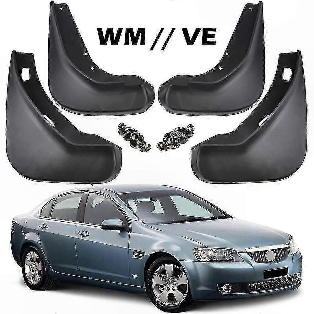 4-Pack Mud Flaps Splash Guards for Sedan Models Compatible with Multiple Brands
