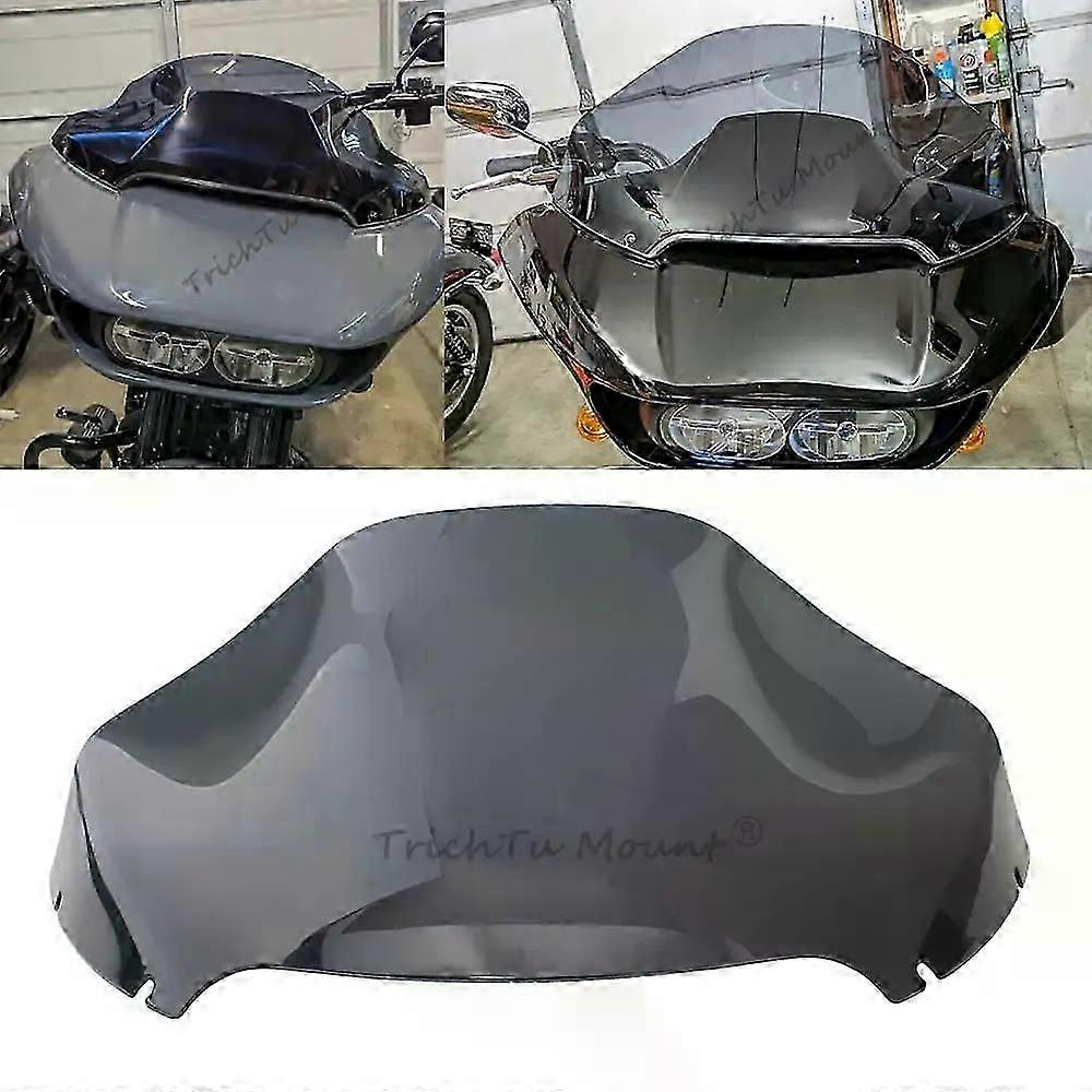 Con 13" Motorcycle Fairing Deflector Wave Windshield Windscreen For Harley Glide Cvo Fltrx Fltr Fltru Fltrxs 2015-later