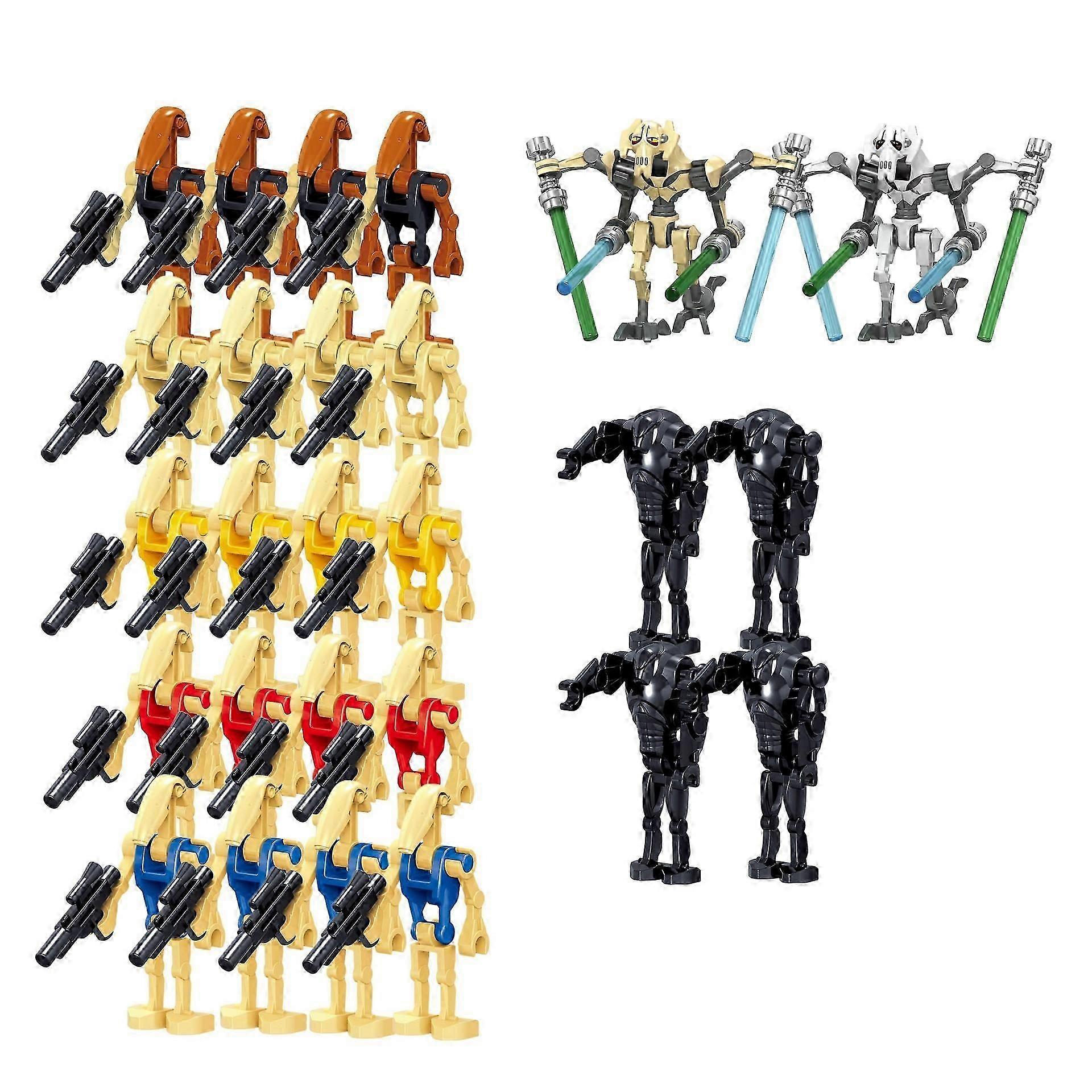 Star Wars minifigures, Super Battle Droid and B1 Battle Droid Army building block action toy figures
