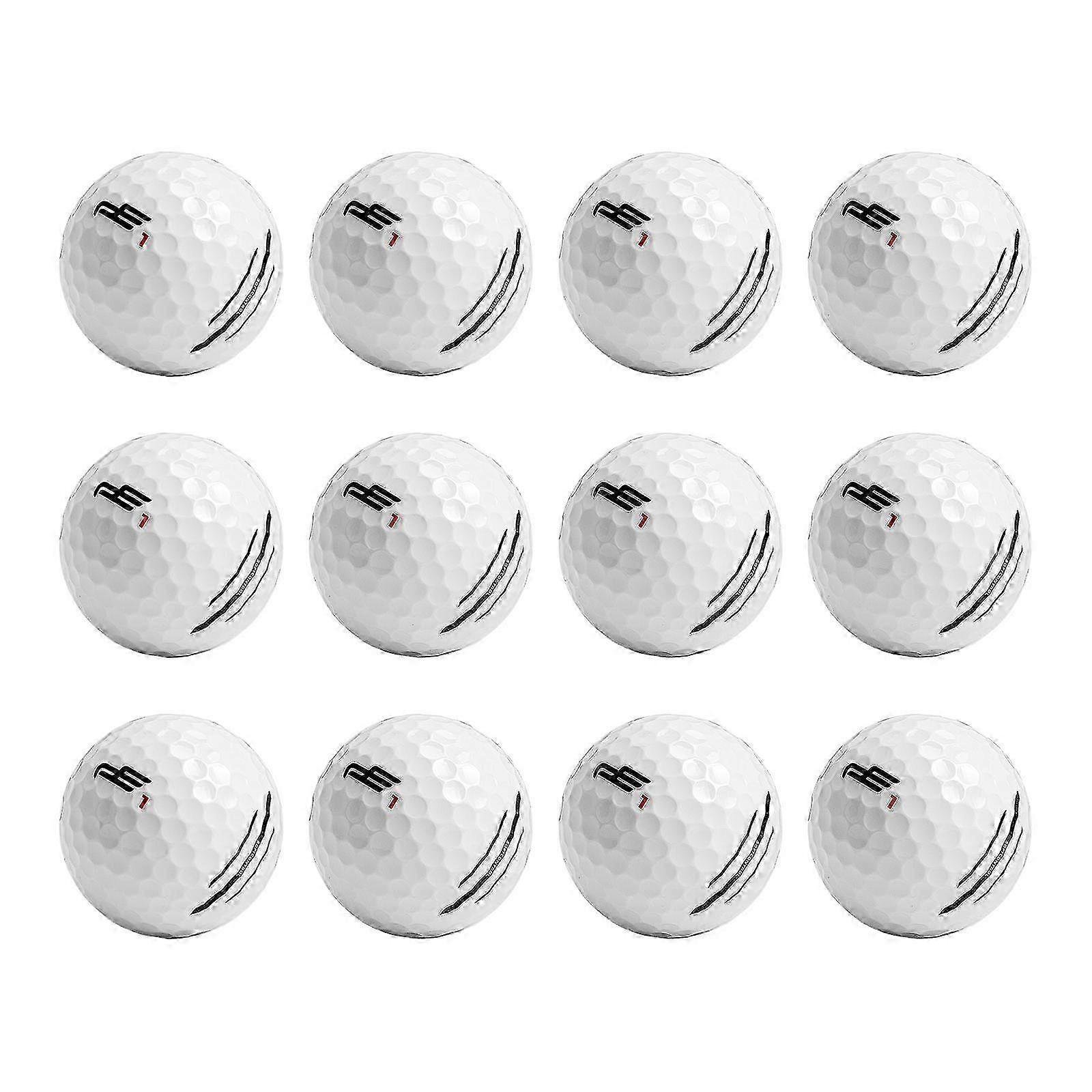 12Pcs Golf Balls Better Control Performance Garden Game Golf Training Balls