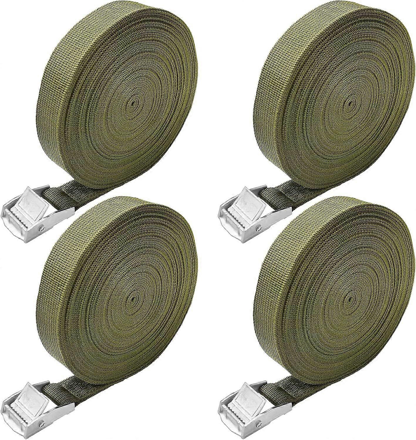 Tension strap 10m - 4 pieces tension straps with clamp lock tension straps set for motorcycle