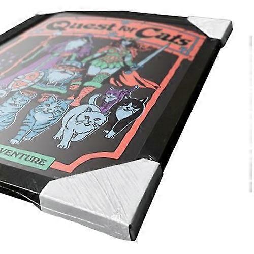Steven Rhodes Quest For Cats Framed Poster