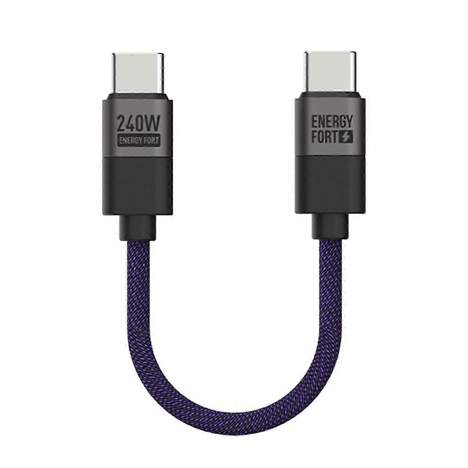 High Speed 240W Charging Cable Power Cord with Double Type C Interfaces for Quick Charging and 480Mbps Data Sync