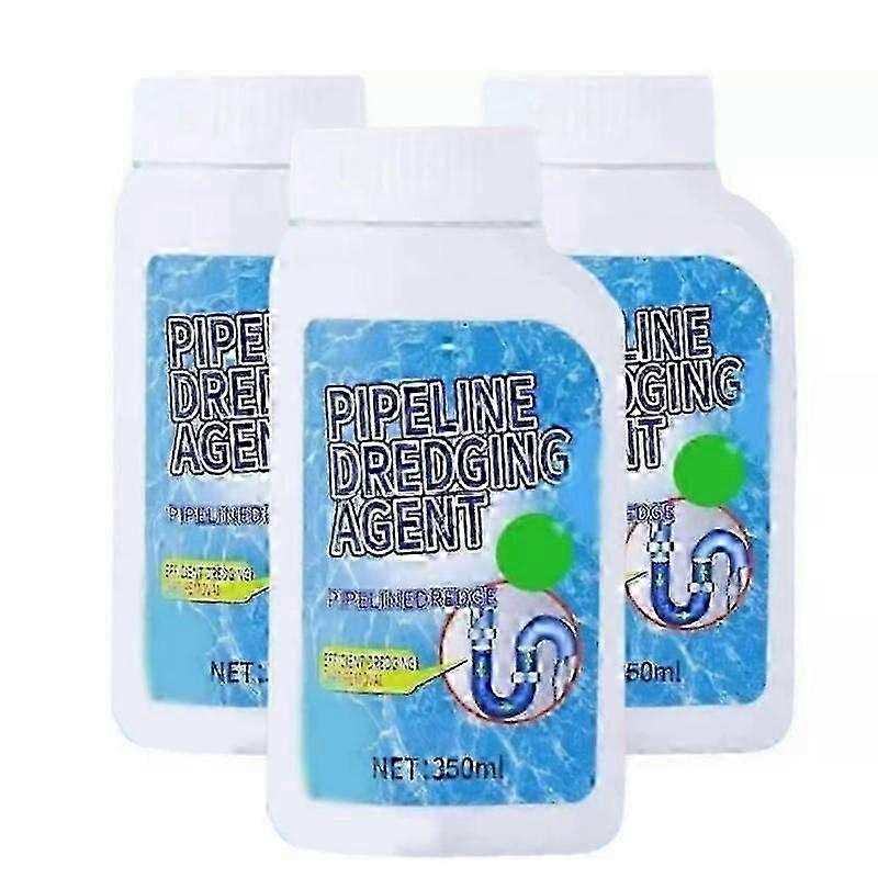 3x Pipeline Dredging Agent 350g Liquid Plumber Drain Cleaner Clog Remover Pipeline Dredging Agent