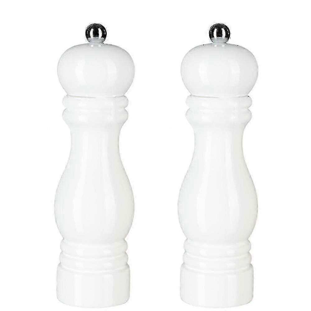 Conjunto de moedor de sal e pimenta, moinhos de pimenta manuais com grosseria ajustável, Moedores de especiarias recarregáveis
