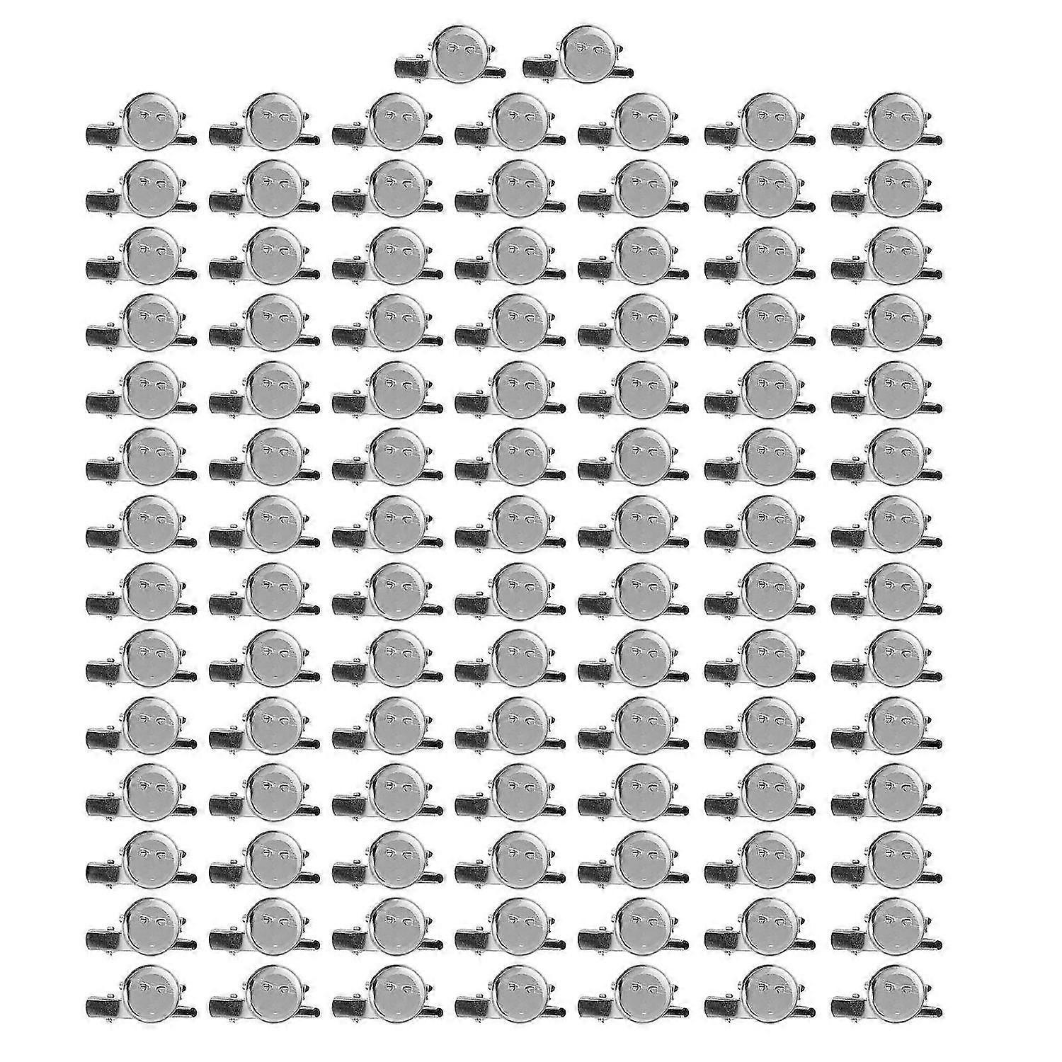 2025 Latest Model 100Pcs Blank Button Badge Metal Sturdy Durable Reusable