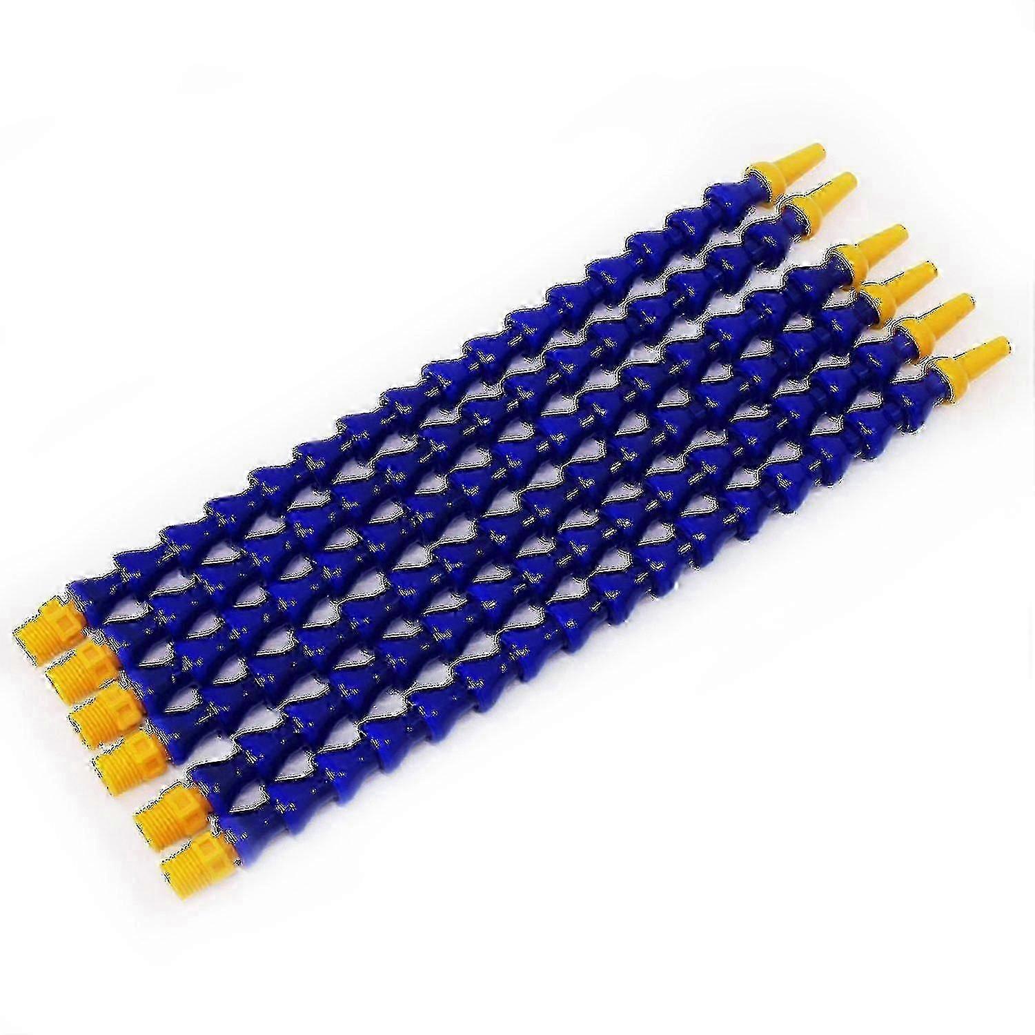 Pack Plastic Flexible Coolant Hose - Blue & Yellow - 30cm (round Head 2 Point