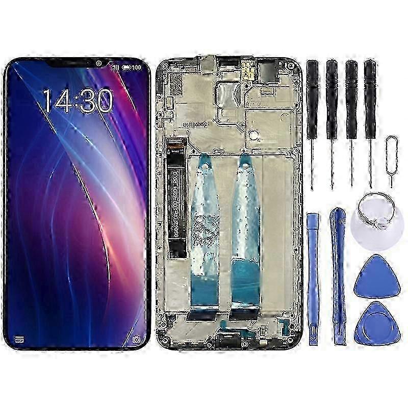 2025 TFT LCD Screen for Meizu X8 Digitizer Full Assembly with Frame(Black)