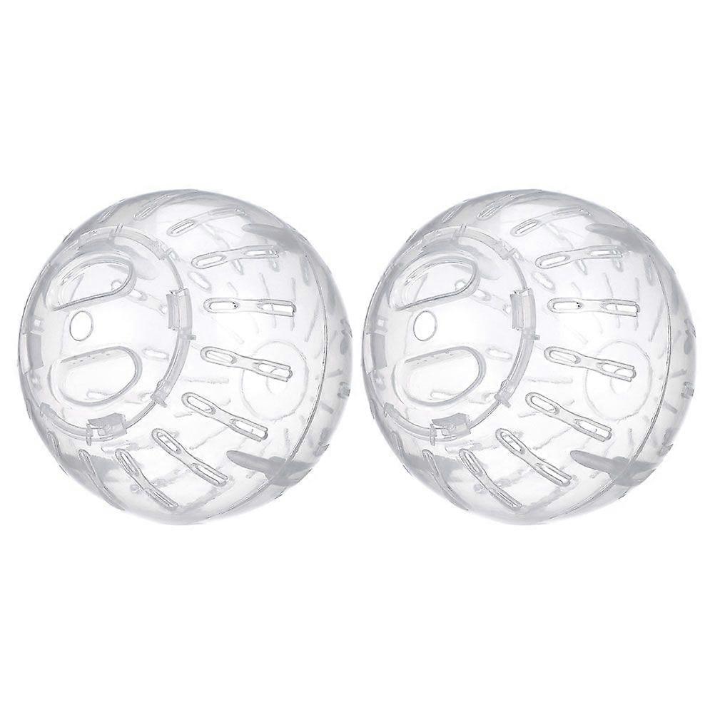 2Pcs Hamster Exercise Ball Transparent Hamster Ball Running Hamster Wheel For Dwarf Hamsters Small Pets To Reduce Boredom And Increase Activity