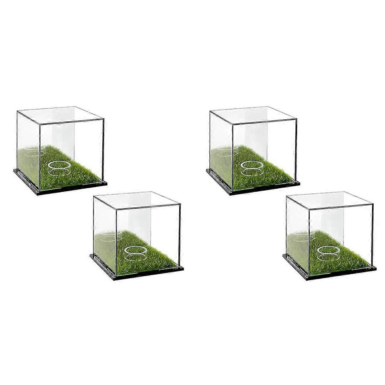 Golf display box acrylic golf stand transparent display box with base