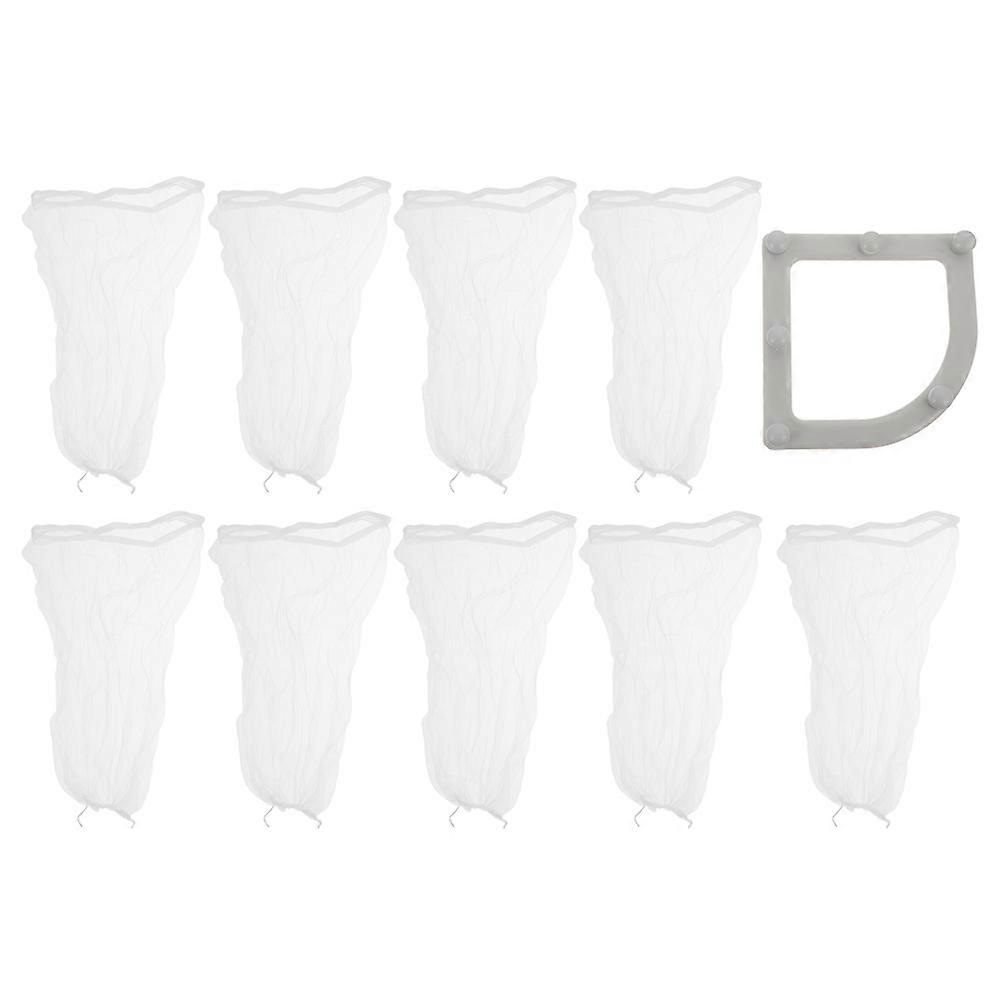 Sink Triangle Filter Holder for Kitchen Waste 1Set Durable Mesh Bag