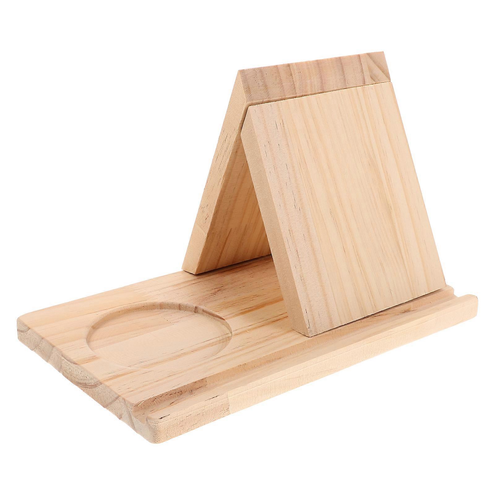 Elegant Book Stand Wooden Triangle Holder for Reading 3Pcs Pack