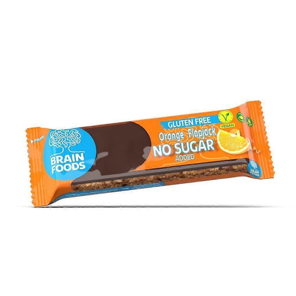 Brain Foods Orange Flapjack 70g - 12 Pack