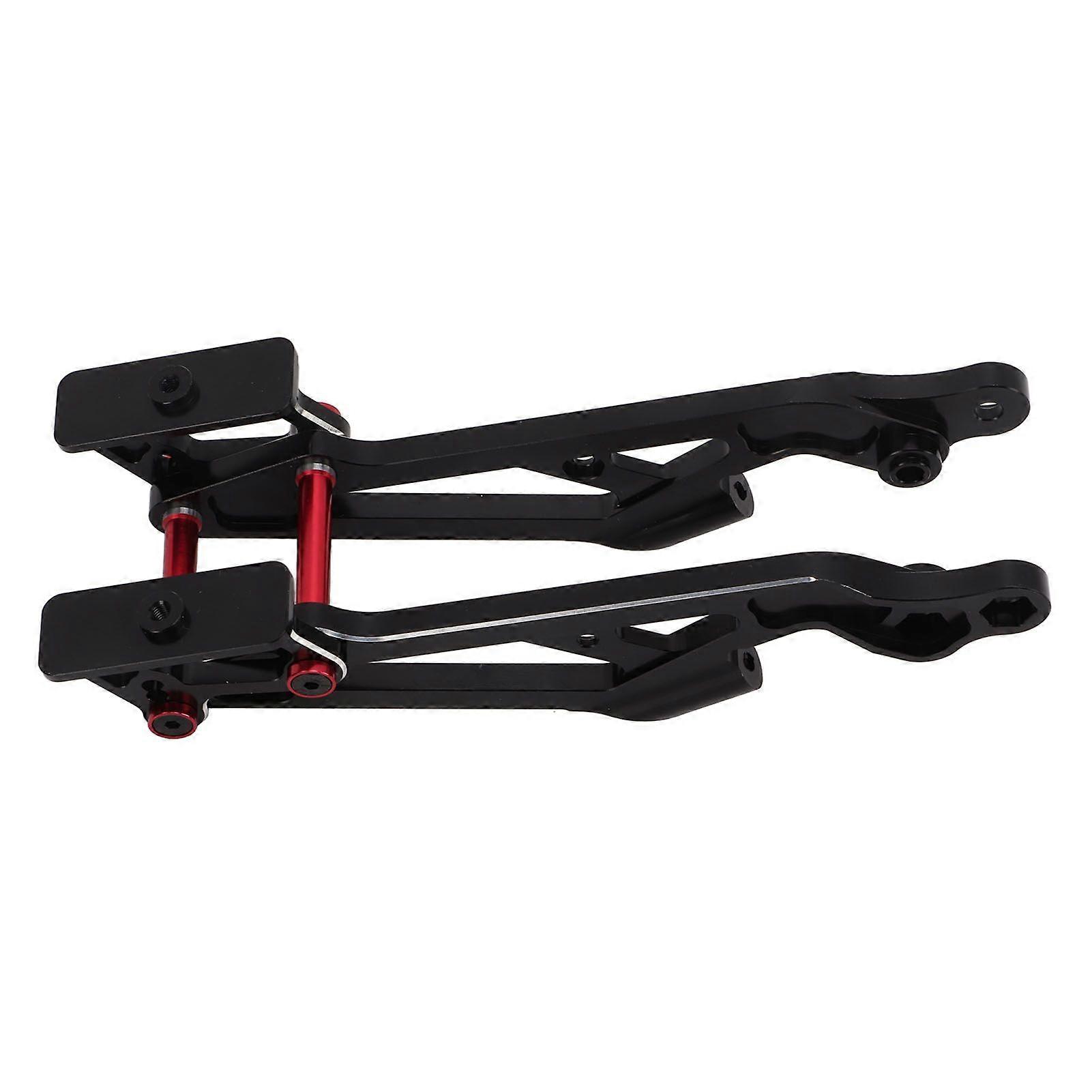 RC Rear Wing Mount Set Remote Control Car Upgrade Accessory for Arrma Kraton 1/8 Model(Black Red )